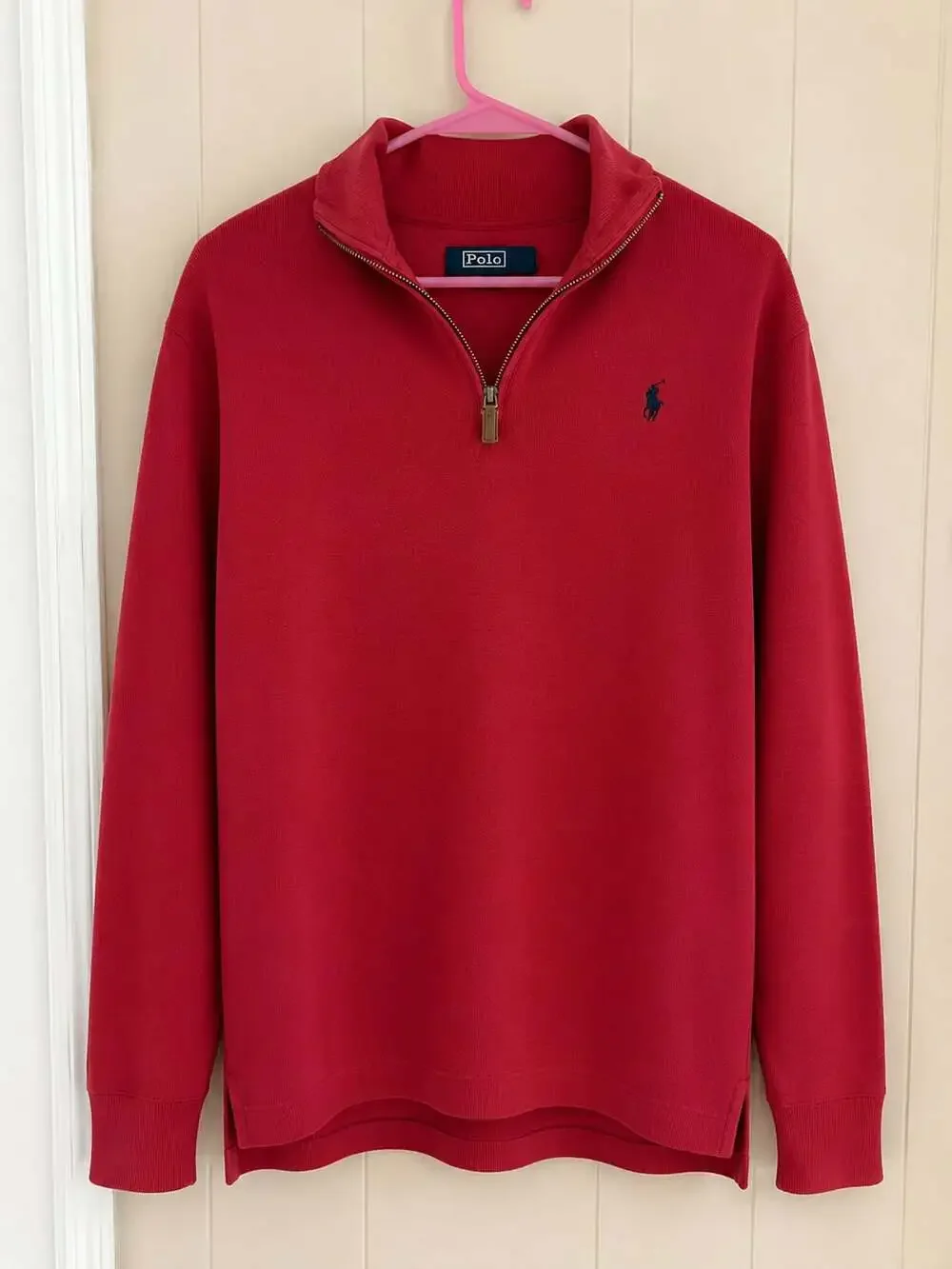 Polo Ralph Lauren Men's Estate-Rib Cotton Quarter-Zip Pullover Sweater
